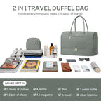 Travel Bag Weekender Bags for Women (61-Dark Green / 40L-Large)