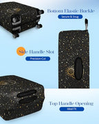 Luggage Cover for Suitcase Tsa Approved Protector (Extra Small (18-20 inches) / Sun Stars)