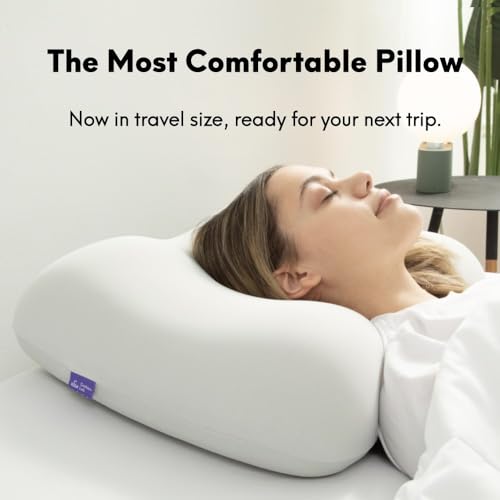 Cushion Lab Travel Deep Sleep Pillow (Light Grey)