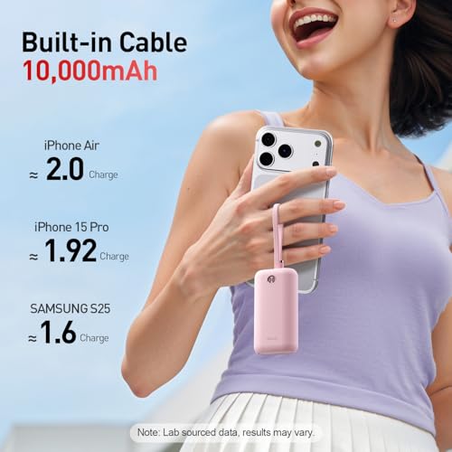 Mini Portable Charger 10 (Pink 22.5W)