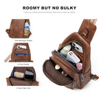 7L Sling Bag for Women Vegan Leather Crossbody Purse Chest Bags Fashionable Trendy Fanny Pack with Travel (7L / 7l-m-brown)