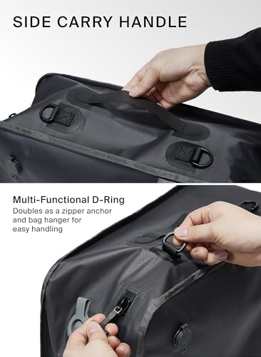 Black Voyage Reusable Vacuum Compression Travel Bag for Carry (Gray (1-Pack+P) / Medium)