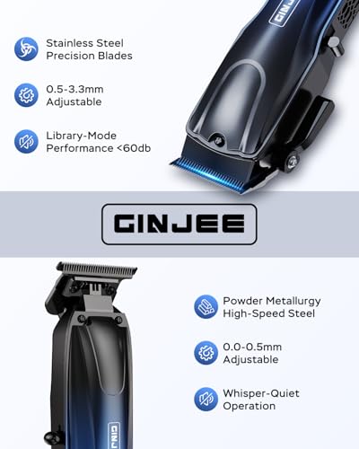 Cordless Hair Clippers and Trimmer Set for Men (Multicolor)