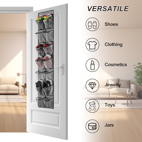 Over The Door Shoe Organizer (gray)