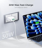 2 Pack] 60W USB C Wall Charger (Updated White)