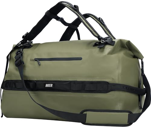 Large Waterproof Duffel Bag (Army Green / 80L)