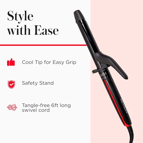 SmoothStay 1" Coconut Oil Infused Curling Iron (Black / 1 Inch CURLING IRON)