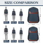 Travel Laptop Backpack 17 Inch (Blue Brown / 17.3 Inch(40L))