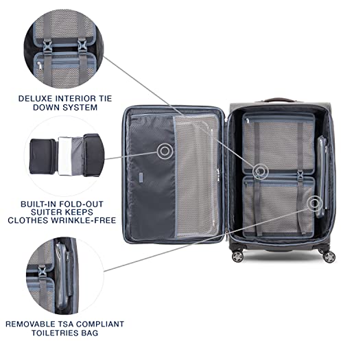 Platinum Elite Checked Luggage Spinner (Checked-Large 29-Inch / Vintage Grey)