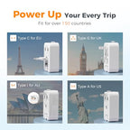 Universal Travel Adapter (Grey)