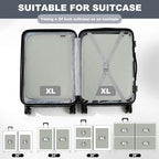 Compression Packing Cubes for Travel Packing Suitcase Organizer Bags (Grey / Extra Large)