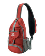 Packable Small Crossbody Sling Backpack Shoulder Chest Bag Daypack for Hiking Traveling (Red)