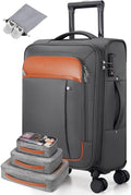 Expandable Carry On Luggage 22x14x9 Airline Approved (Grey / Carry on （20in）)