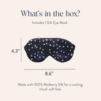 Silk Eye Mask Luxury Silk Comfort (Celestial Blue)