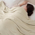 Fleece Blanket Twin Size 66"x90" (Oak / Twin(66" X 90"))