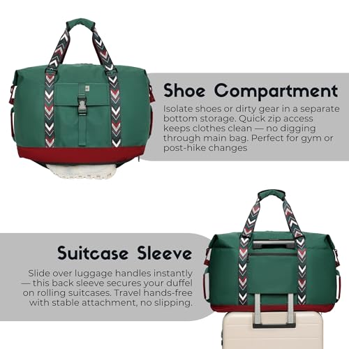 Duffel with Utility Pouch (Greenboho)