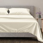 100% Egyptian Cotton Sheets California King Size (California King / 04 - Ivory)