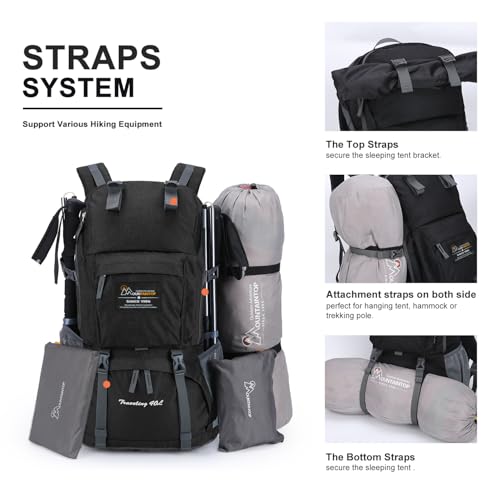 40L Hiking Backpack Lightweight Travel Backpack for Men&Women Outdoor Camping Backpacking (40l-sky Black)