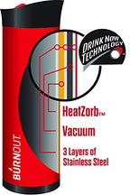 BURNOUT Temperature Regulating Travel Mug 12 oz Red (Red)