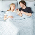 Cooling Blanket for Hot Sleepers King Size (Cool Blue / King (108" x 90"))