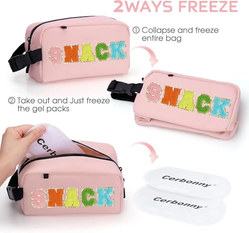 Small Cooler Bag (Pink-snack)