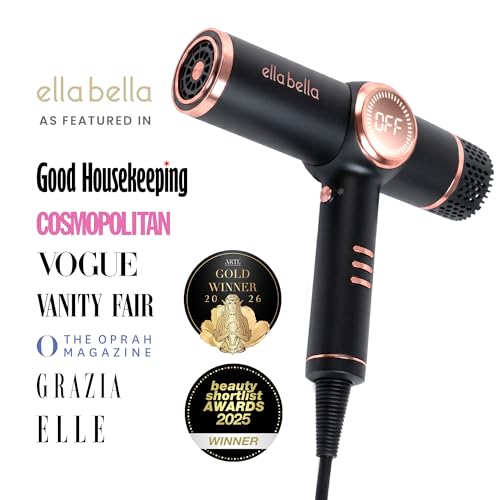 Ionic Hair Dryer with Diffuser (Black)
