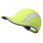 Reflective Foldable Running Hat for Men Women (7-7 5/8 / Bright Green)