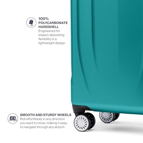 Pathways 3 Hardside Checked Luggage Suitcase (Checked Large 28 Inch / Kayak Teal)