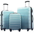 Luggage Sets 3 Piece (3-piece Set(20/24/28) / Gradient Blue)