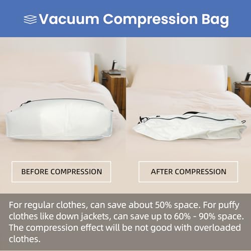 TPU Vacuum Bag for Travel (Cream / Large)