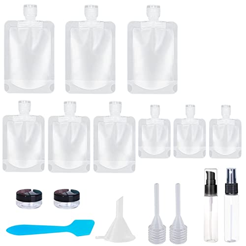 17 Pack Travel Pouches for Toiletries (A-17pcs)