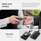 Air Fit Key Card Holder Designed for Tesla with AirTag Slot (Carbon - AirTag Slot)