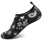 Water Shoes for Women Men Quick (10-11 Women/9-10 Men / Paisley & Flowers)