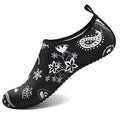 Water Shoes for Women Men Quick (5-6 Women/4-5 Men / Paisley & Flowers)