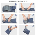 10 15L Small Rucksack Foldable Backpack Lightweight Packable Daypack Travel Outdoor Hiking Shoulder Bag (Dark Blue / 20L)