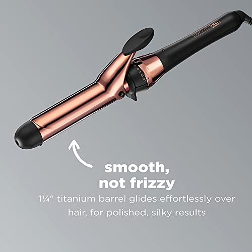INFINITIPRO BY CONAIR Rose Gold Titanium 1 1 (Black / 1 1/4-Inch)