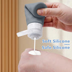 Travel Bottles for Toiletries (Navy Blue)
