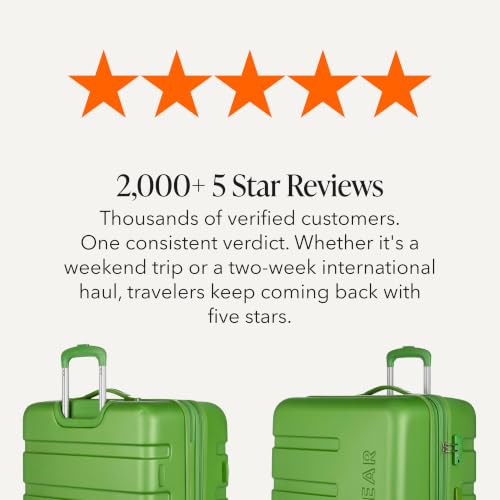 7366 Signature Hardside Expandable Luggage with Spinner Wheels (Checked-Large 27-Inch / Green)