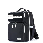 15L Slim Gym Backpack 1000D Travel EDC (Black With White Accents)