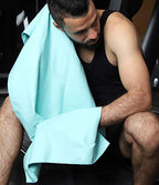 Microfiber Towel Quick Dry Camping & Travel & Gym Towel. Compact (Mint Color / 60.00" x 30.00")