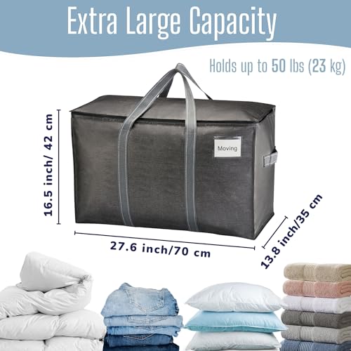 10 Pack Heavy Duty Moving Bags (10 Pack / Dark Gray)