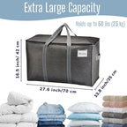 10 Pack Heavy Duty Moving Bags (10 Pack / Dark Gray)