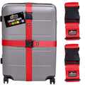 Heavy Duty Luggage Straps for Suitcase (Red)