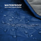 Large Waterproof Outdoor Blanket Thick Fleece 80" x 58" (Premium Blue)