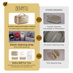 Travel Makeup Bag Cosmetic Bags for Women (G-5-Gold Yellow)
