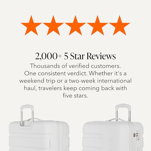 7366 Signature Hardside Expandable Luggage with Spinner Wheels (Checked-Medium 23-Inch / White)