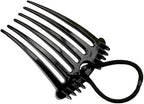 Black Cute for Bandette Comb, Comb with Elastic Band,Ponytail Bump It Up Volume Inserts Combs Fluffy Hair Comb Hair Styling Tool, Elastic Rubber Band Hair Combs