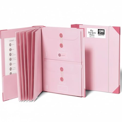 The Folio® Important Document Organizer by Savor (Pink / Document Organizer (English Version))