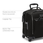 Voyageur Leger 4 Wheeled Luggage (BLACK/GUNMETAL / 16" Compact Carry-on)
