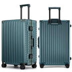 22 Inch Medium Checked Zipperless Luggage Hardshell Suitcases Green (Green / 22 Inch Checked Luggage)